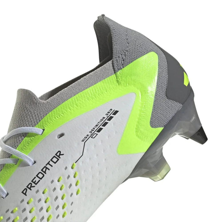 Adidas Predator Accuracy.1 L SG IF2292 Grigio/Bianco/Verde - Grossi Sport SA