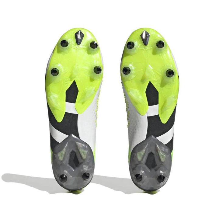 Adidas Predator Accuracy.1 L SG IF2292 Grigio/Bianco/Verde - Grossi Sport SA