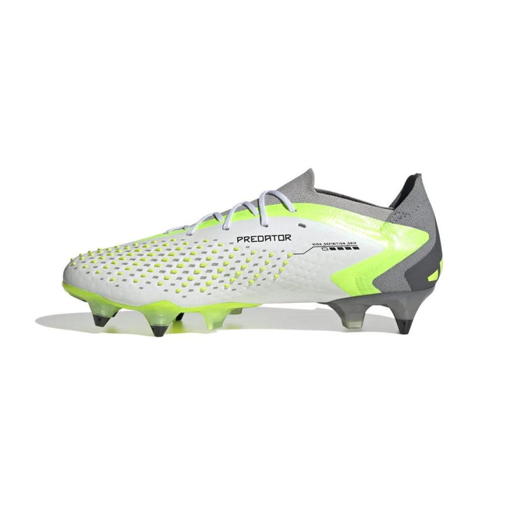 Adidas Predator Accuracy.1 L SG IF2292 Grigio/Bianco/Verde - Grossi Sport SA