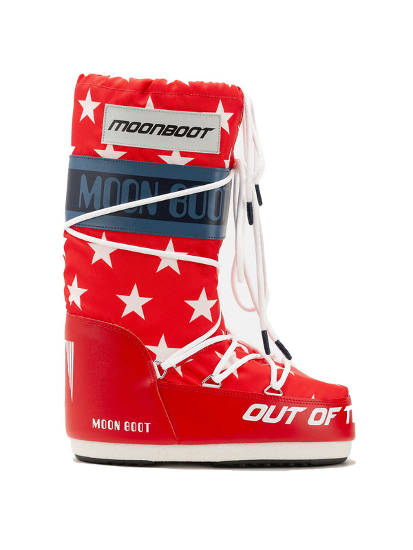 MOON BOOT ICON RETROBIKER - 14028600 003 Weiße Sterne